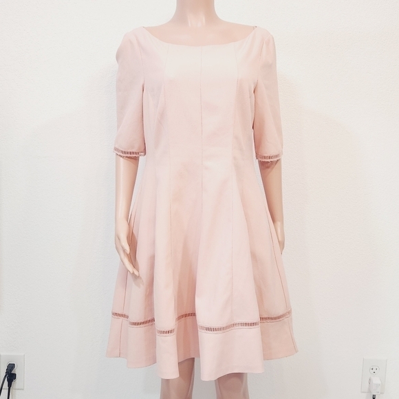 Eliza J Dresses & Skirts - Eliza J Blush Pink Bell Sleeve Dress Size 16
